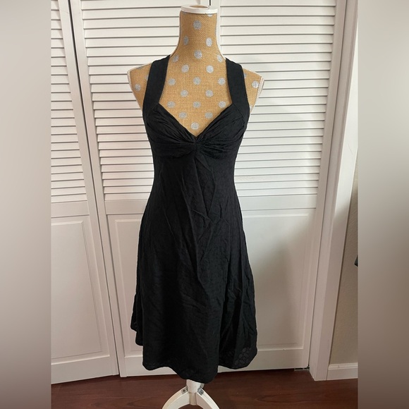 Calvin Klein Dresses & Skirts - Super cute Vintage 90’s Calvin Klein black dress crisscross back Sz 6